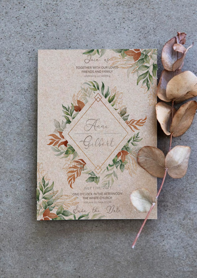 Tarjetas kraft 21x21 - Imagen 3